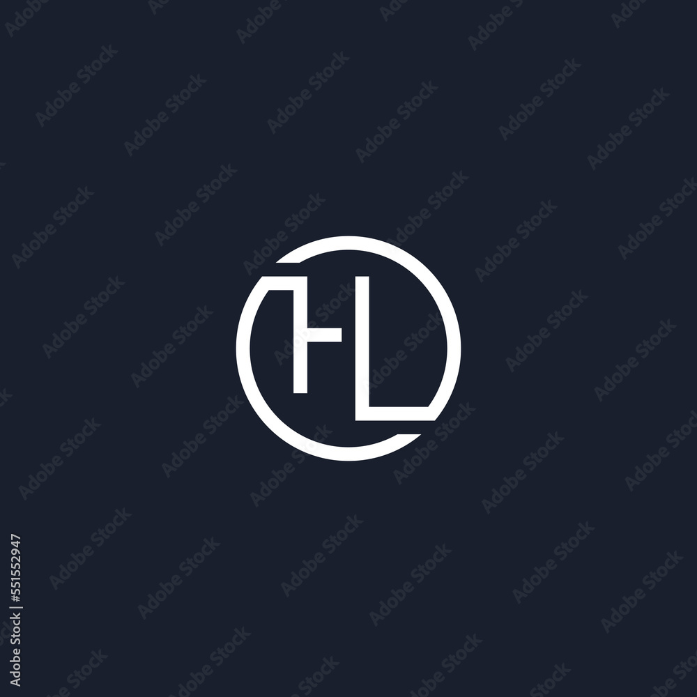 HL circle initial monogram vector icon illustration
HL circle initial monogram vector icon illustration