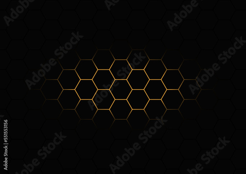 abstract background hexagonal gray tone pattern vector illustration