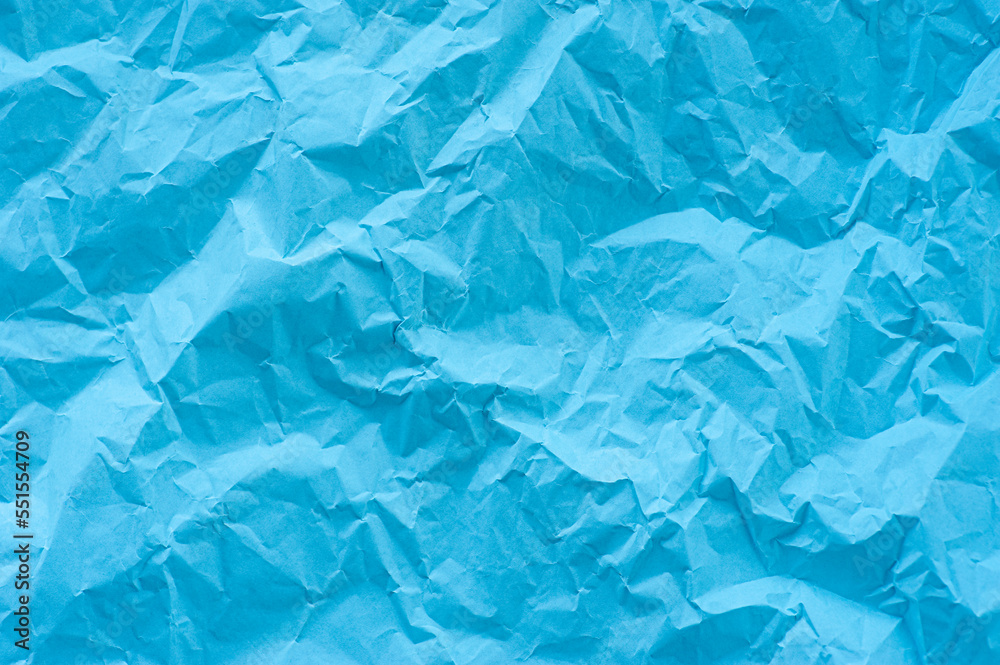 Obraz premium wrinkled blue paper texture background