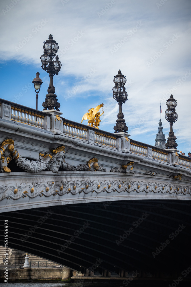 Fototapeta premium Alexandre III Bridge in Paris, France