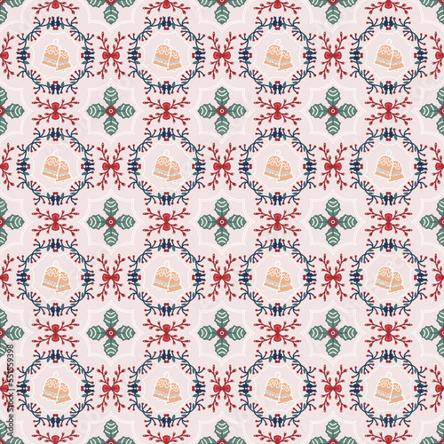 Seamless pattern of Christmas design illustration 