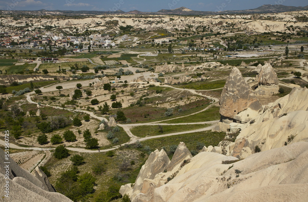 Rock formation at the hiking track between Göreme and Cavusin in Cappadocia,Nevsehir Province,Turkey
