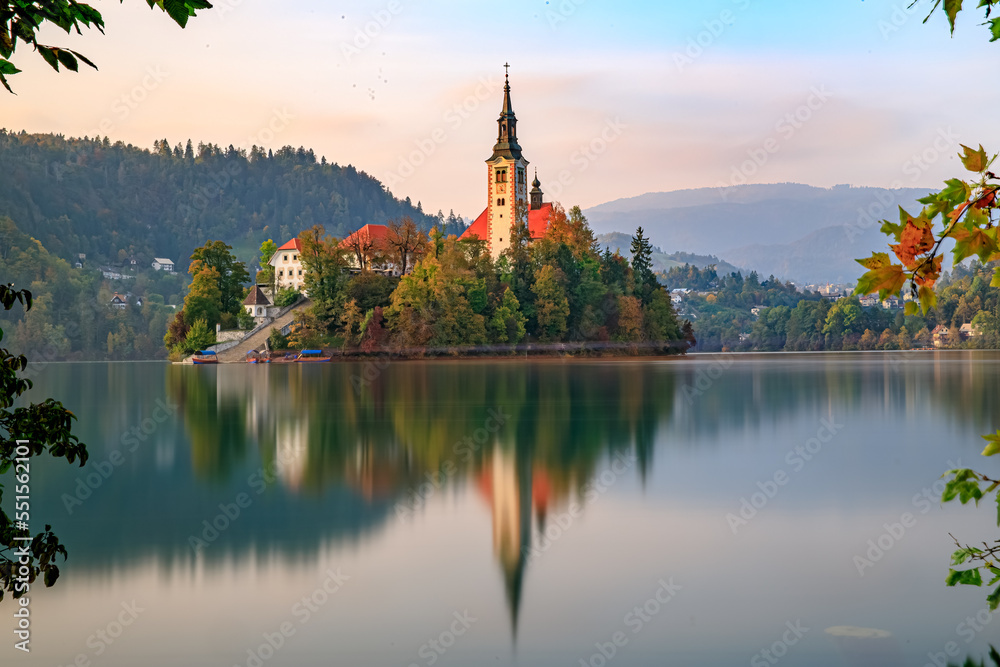 Landscape of bled in Slovenia