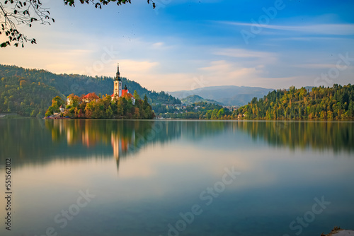 Landscape of bled in Slovenia