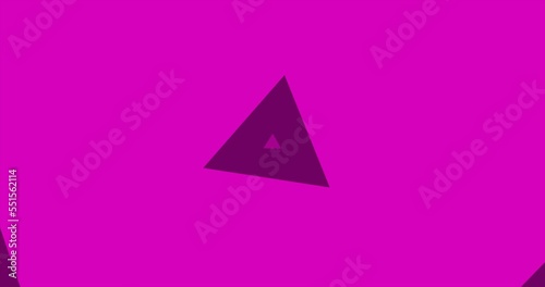 pink gradient triangle polygon abstract background animation