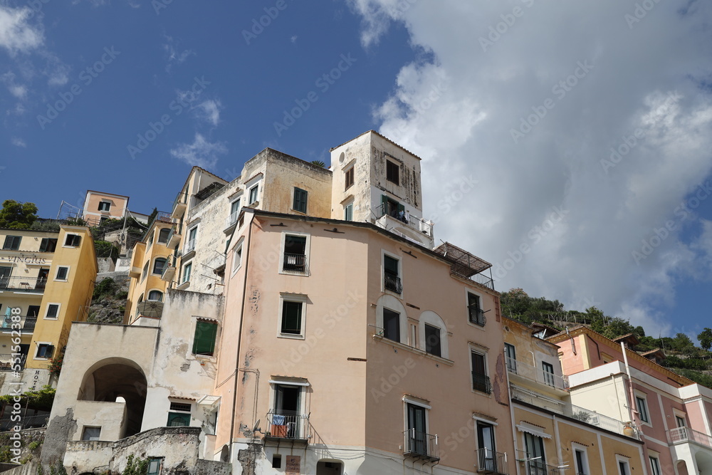 The town of Minori on the Amalfi Coast, Italy