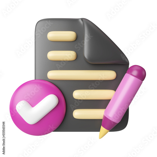 Applicant 3D Illustration Icon