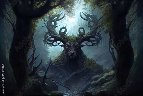A fantasy forest spirit or demon.  © ECrafts