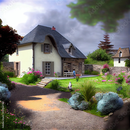 Britton house Generative IA