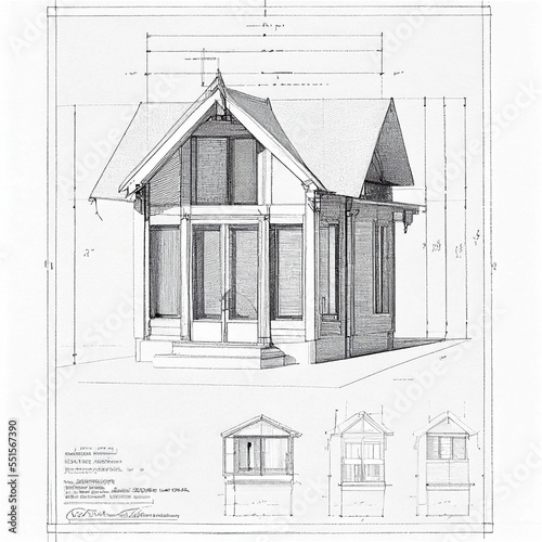 Vintage house architecture ...