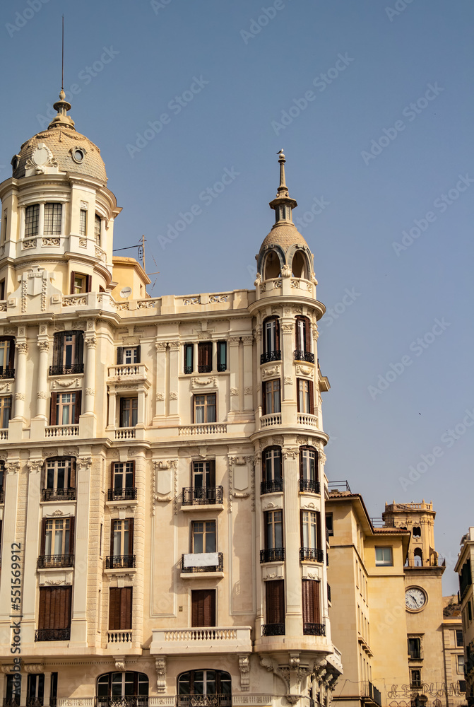 View of a palace in Valencia, Spain