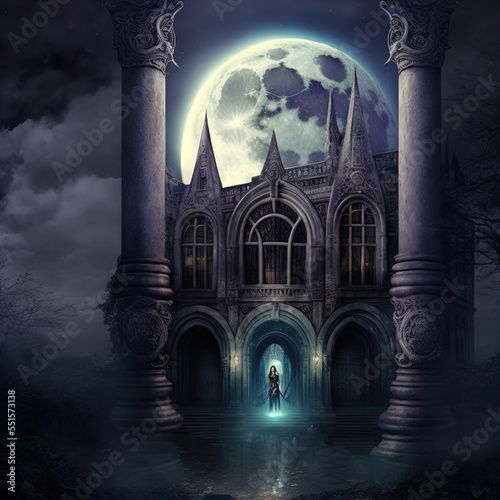 Fantasy academy. Gothic building. Great for urban fantasy  vampire and other stories. 