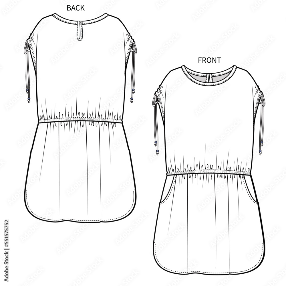 Φωτογραφία VARSITY GRAPHIC SPORTY DROP SHOULDER ELASTICATED WAIST KNIT DRESS FOR TEEN GIRLS