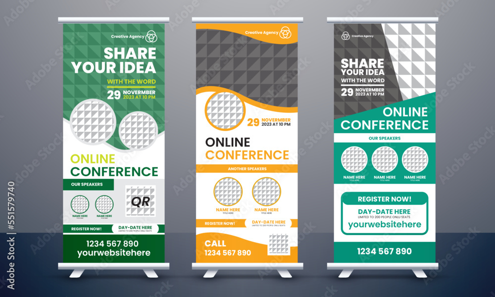 Conference or Event Roll-Up Banner Template