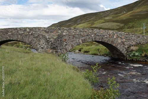 Old Military Road Bridge, Clunie Water, Glen Clunie, Braemar, Aberdeenshire, Scotland photo