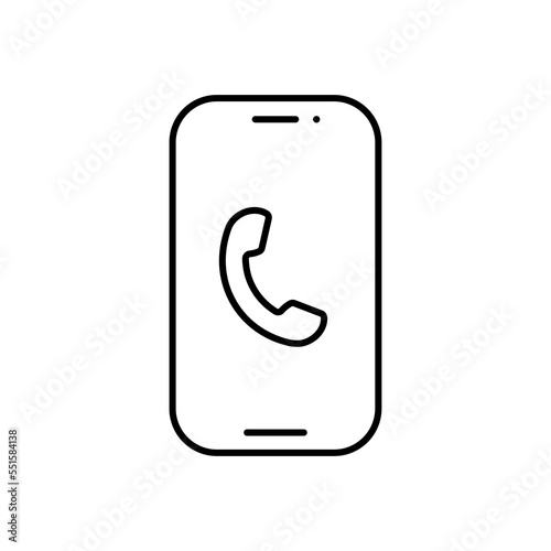 phone call Icon on the white background eps 10