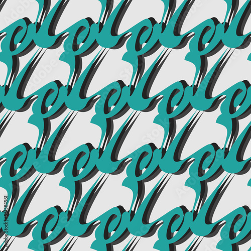 Seamless vector textile pattern with repeat shapes