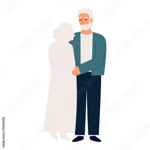 old man and soul of his wife