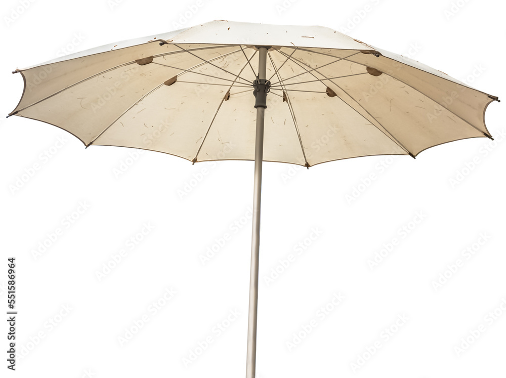 parasol de plage et de jardin, fond blanc parasol de plage et de jardin, fond blanc