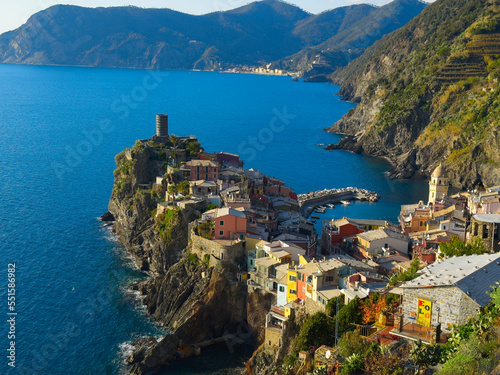Colourful Houses in Vernazza, Cinque Terre, Italy.