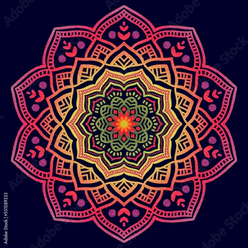 mandala background flower asian ethnic tribal