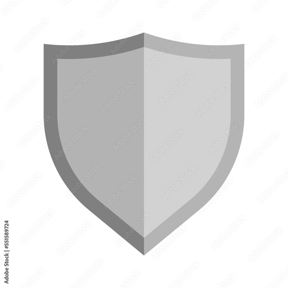 Flat Shield Icon - Blank Flat Shield Icon - Blank