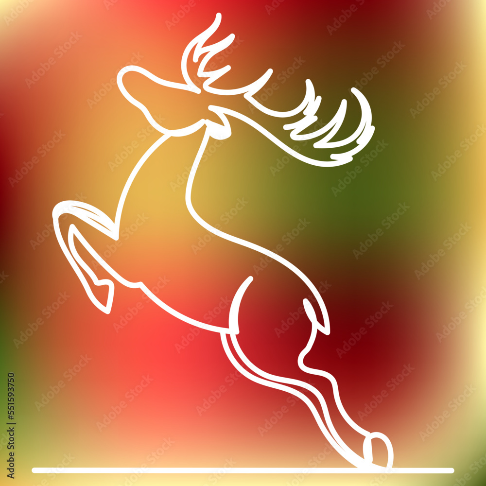 deer sketch, continuous line drawing, vector deer sketch, continuous line drawing, vector