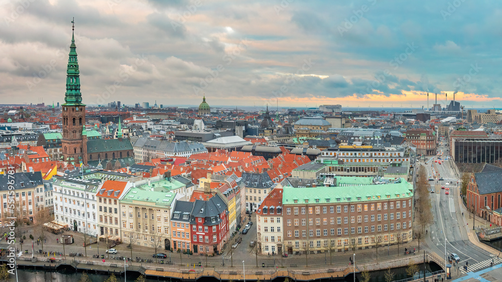 A view of Copenhagen, Denmark