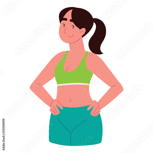 woman in sportswear fitness