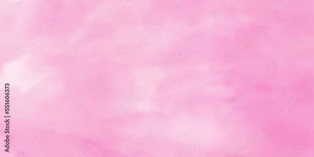 beautiful soft and lovely pink background with watercolor, Colorful bright painted pink paper texture background with watercolor effect, colorful pink background with white stains.