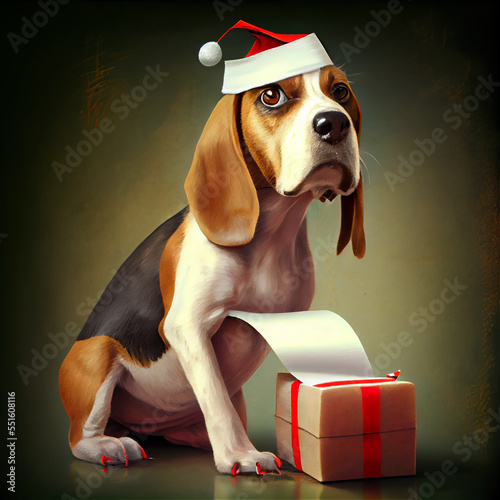 Doogie and Christmas gift, ...