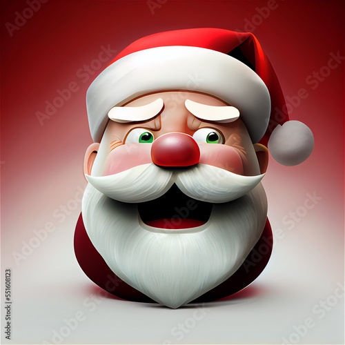 Funny happy santa, generati...