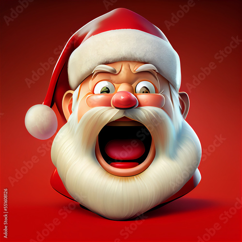 Funny angry santa, generati...