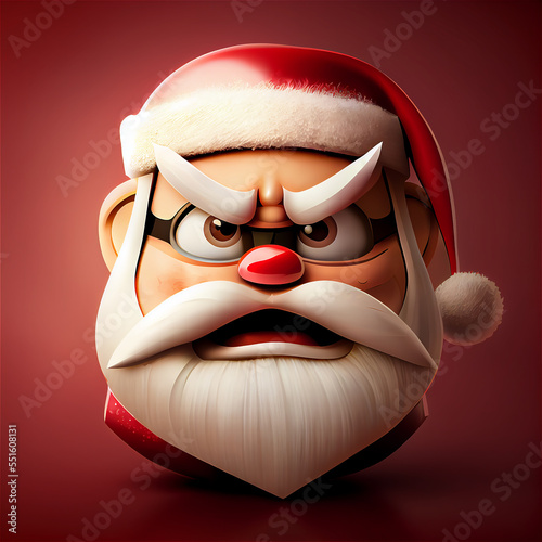 Funny angry santa, generati...