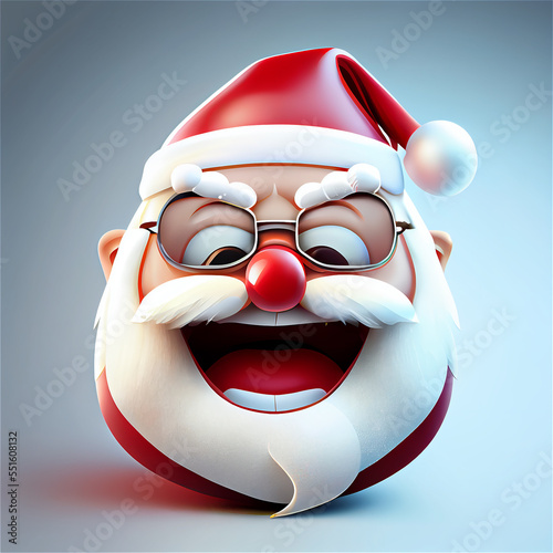 Funny happy santa, generati...