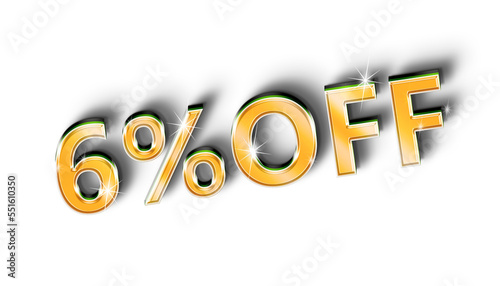 3d illustration, 1 percent discount banner