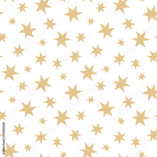 Seamless pattern with hand drawn stars. Vector illustration for nursery. Design for scrapbooking  wrapping paper  fabric  textile.
