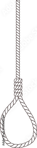 isolated rope noose
