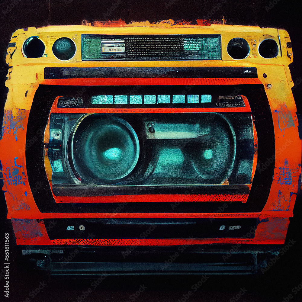 Fototapeta premium Vintage Cassette Tape - Generative AI