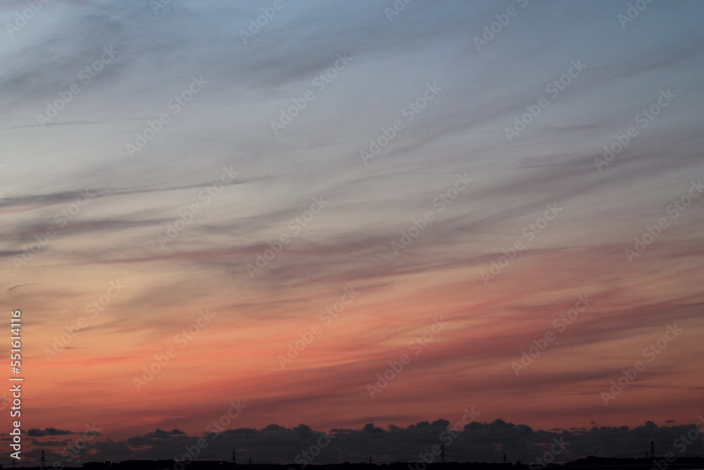 Naklejka premium Sunset by the sea.