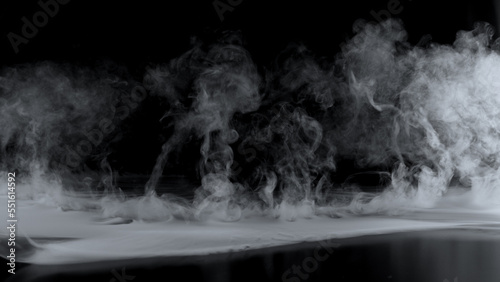 Fotografie White atmospheric smoke, abstract background, close-up.