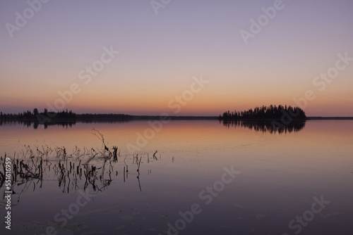 A Colouful Sunset at Elk Island National Park