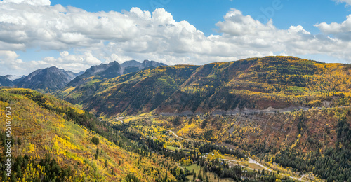 McClure Pass in Autumn looking towards Redstone - Colorado - Rocky Mountains photo