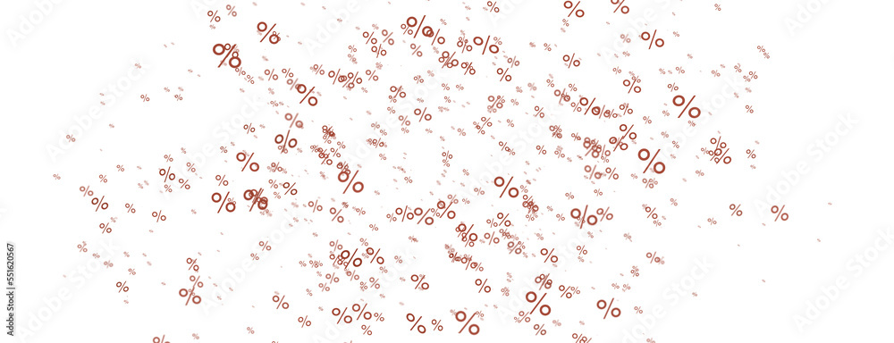 Fototapeta premium Sales icons floating in the air 3D rendering