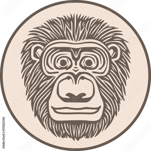 Monkey face design