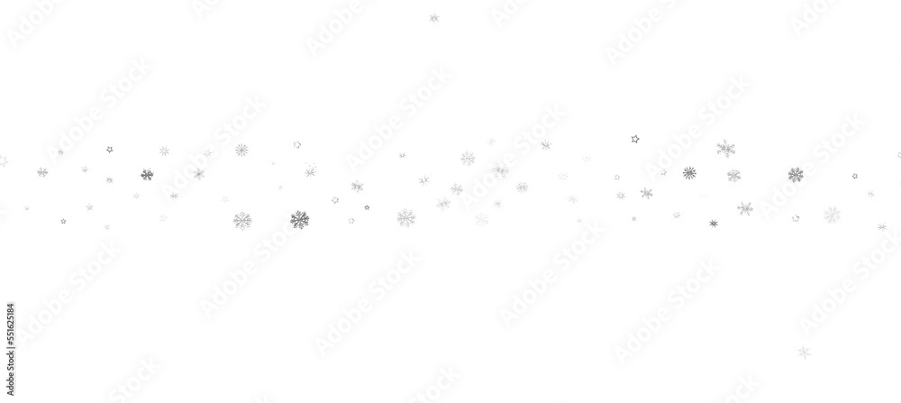 Fototapeta premium Christmas background design of snowflake and snow falling in the winter 3d illustration