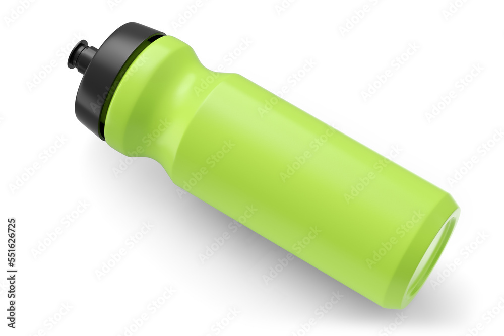 Green plastic sport shaker for protein drink isolated on white background. Green plastic sport shaker for protein drink isolated on white background.