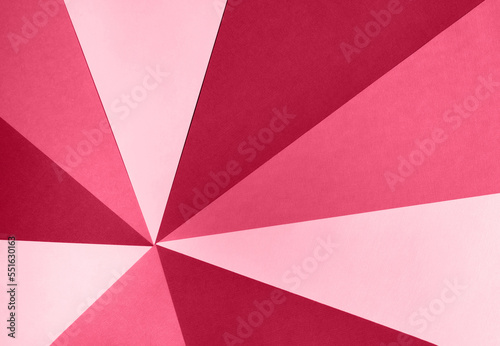 Paper for pastel overlap for background  banner  presentation template. Creative trendy background design toned in trendy magenta color of year 2023.