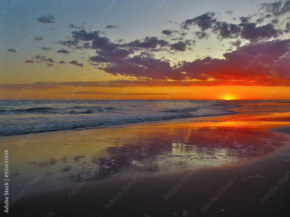 atardecer playa
