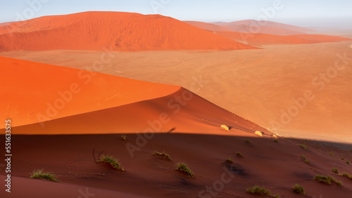 Desert landscape, view of the dunes of Sossusvlei, Namibia